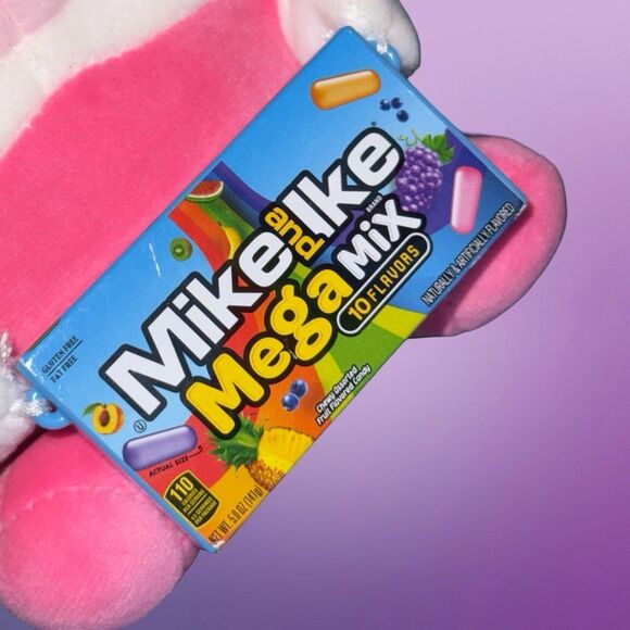 Snackles Mystery Plush Squishy Comfort Plush with Licensed Mike N Ike P9 - Picture 8 of 8